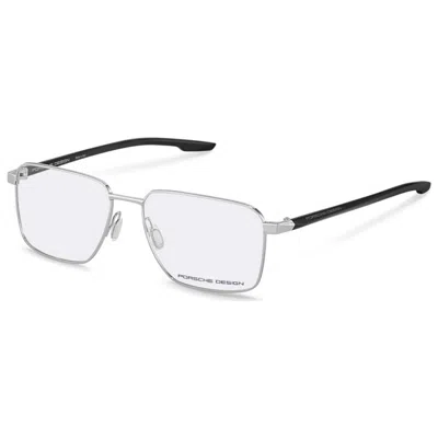Porsche Design P873957d Titanium Metal Rectangle Eyeglasses In Multi