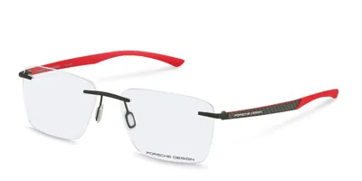 Porsche Design P8774 A0s1 Occhiali Da Vista Neri Per Uomo (solo Montatura) In Multi