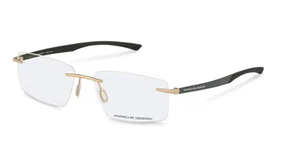Porsche Design P8774 D0s3 Men's Glasses Gold Size 57 - Free Lenses - Blue Light Block Available In Multi