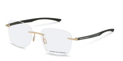 Porsche Design P8774 D0s2 Men's Glasses Gold Size 54 - Free Lenses - Blue Light Block Available In Multi