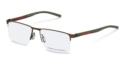 Porsche Design P8775 Men's Glasses, Brown, Size 55