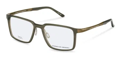 Porsche Design P8778 C000 Occhiali Da Vista Verdi Per Uomo (solo Montatura) In Brown