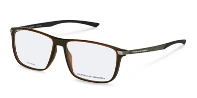 Porsche Design P8781 D000 Men's Glasses Brown Size 56 - Free Lenses - Blue Light Block Available In Multi