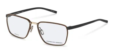 Porsche Design P8787 C000 Occhiali Da Vista Marroni Per Uomo (solo Montatura) In Multi