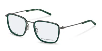 Porsche Design P8789 C000 Occhiali Da Vista Verdi Per Uomo (solo Montatura) In Grey,dark Green
