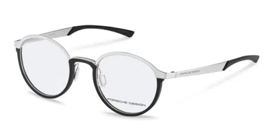 Porsche Design P8791 D000 Occhiali Da Vista Neri Per Uomo (solo Montatura) In Silver,black