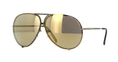 Pre-owned Porsche Design P'8923 Palladium/grey Silver Mirrored (d) Sunglasses