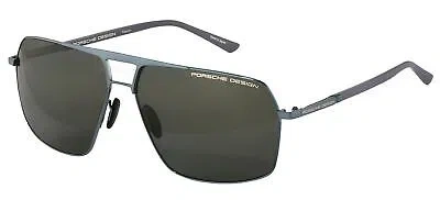 Pre-owned Porsche Design P'8930 Blue/grey 63/13/140 Unisex Sunglasses In Gray