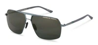 Pre-owned Porsche Design P8930 D Blue 63/13/140 Men's Sunglasses