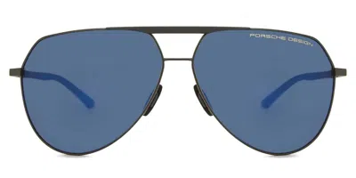 Porsche Design P8931 B Men's Sunglasses Gunmetal Size 63 In Black