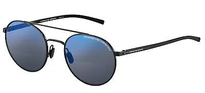 Pre-owned Porsche Design P'8932 Black/ Blue 54/20/145 Unisex Sunglasses