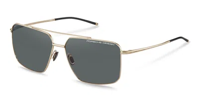 Porsche Design P8936 Polarized B Men's Sunglasses Gold Size 61