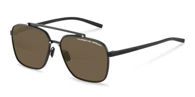 Porsche Design P8937 A Men's Sunglasses Black Size 59