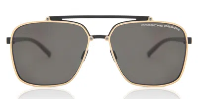 Porsche Design P8937 Polarized C Men's Sunglasses Gold Size 59