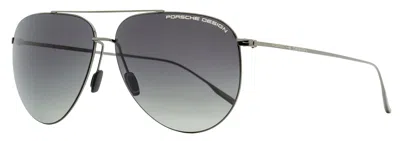 Porsche Design P'8939 Titanium Pilot Sunglasses In Gray