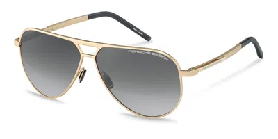 Porsche Design P8942 C Men's Sunglasses Gold Size 63