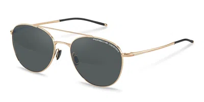 Porsche Design P8947 Polarized C Men's Sunglasses Gold Size 56