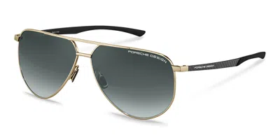 Porsche Design P8962 D Men's Sunglasses Gold Size 64