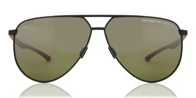 Porsche Design P8962 Polarized A Men's Sunglasses Black Size 64