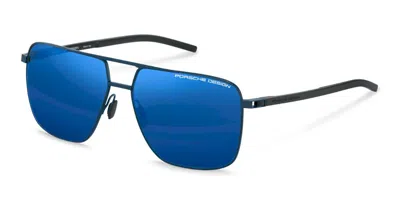 Porsche Design P8963 C775 Men's Sunglasses Blue Size 61 In Multi