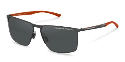 Porsche Design P8964 Polarized B Men's Sunglasses Grey Size 61 In Gray