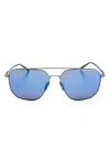 Porsche Design P8967 Pilot-frame Sunglasses In Schwarz