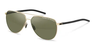 Porsche Design P8968 C656 Men's Sunglasses Gold Size 63