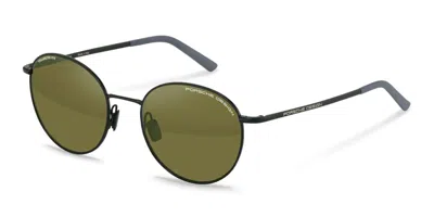Porsche Design P8969 Polarized A447 Men's Sunglasses Black Size 54 In Green