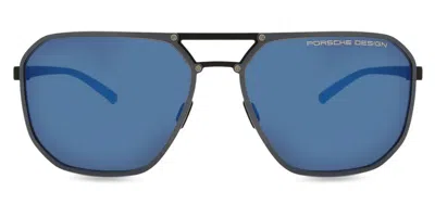 Porsche Design P8971 C775 Men's Sunglasses Blue Size 61