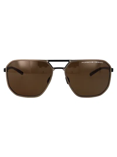 Porsche Design P8971 Sunglasses In Brown
