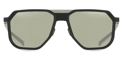 Porsche Design P8980 A173 Men's Sunglasses Black Size 58