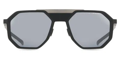 Porsche Design P8981 A267 Men's Sunglasses Black Size 55 In Gray