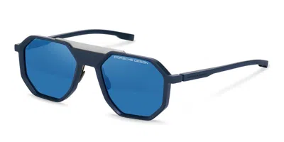 Porsche Design P8981 C265 Men's Sunglasses Blue Size 55