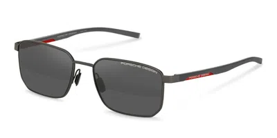 Porsche Design P8982 Polarized C419 Men's Sunglasses Grey Size 57 In Brown