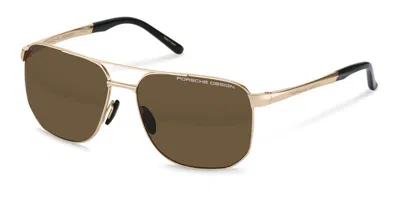 Porsche Design P8984 C604 Occhiali Da Sole Oro Per Uomo In Multi