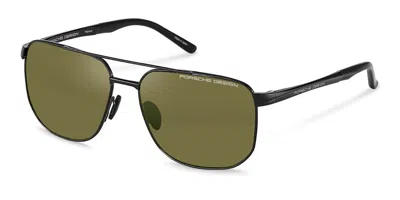 Porsche Design P8984 Polarized A417 Occhiali Da Sole Neri Per Uomo In Black