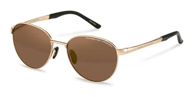 Porsche Design P8985 Polarized C402 Occhiali Da Sole Oro Per Uomo In Multi