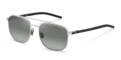 Porsche Design P8988 C175 Occhiali Da Sole Argentati Per Uomo In Multi