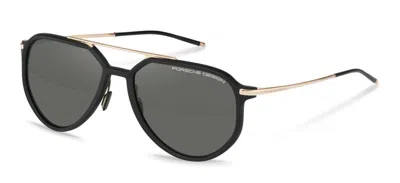 Porsche Design P8990 A415 Occhiali Da Sole Oro Per Uomo In Multi