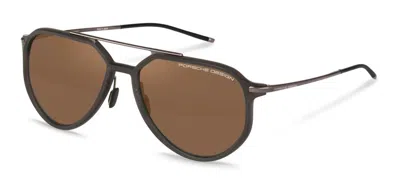 Porsche Design P8990 D402 Occhiali Da Sole Marroni Per Uomo