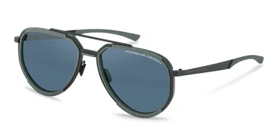 Porsche Design P8994 D187 Men's Sunglasses Green Size 60