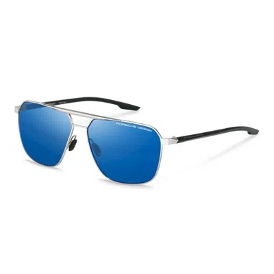 Porsche Design Palladium Metal Sunglasses In Blue