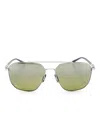 Porsche Design Pilot-frame Sunglasses In Silber