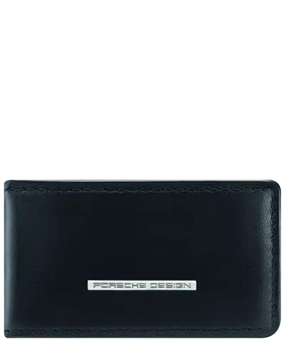 Porsche Design Porsche Classic Leather Money Clip In Black