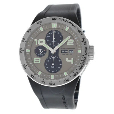 Porsche Design Flat Six Chronograph Automatic Men's Watch P6340 6340.41.24.1169 In Black