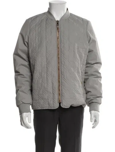Pre-owned Porsche Design Puffer Coat In Gray