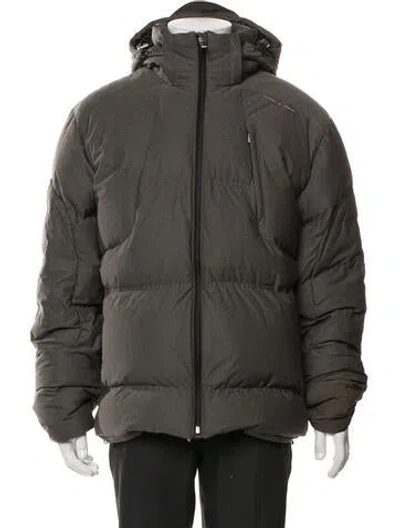 Pre-owned Porsche Design Puffer Coat In Green