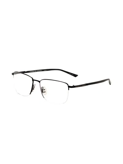 Porsche Design 직사각 프레임 안경 In White