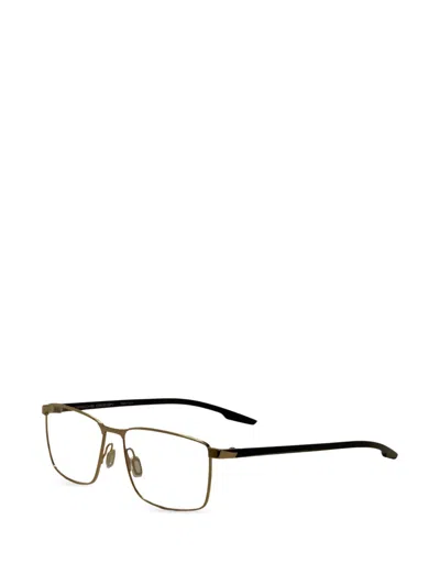 Porsche Design 직사각 프레임 안경 In Metallic