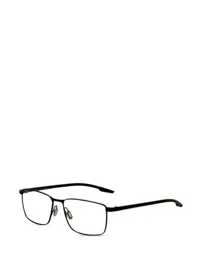 Porsche Design 직사각 프레임 안경 In Black
